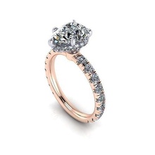 lev shulman diamante anillo joya compromiso Boda joyería plata oro enganchar Moda libra esterlina colgante pendiente collar belleza pendientes colgantes anillos 3d print model - Mito3D