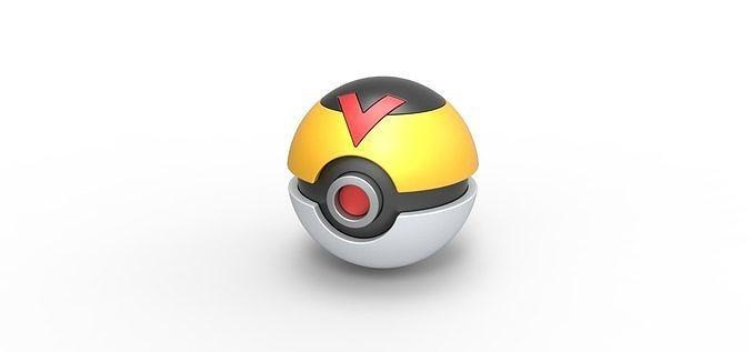 level ball pokeball pokemon concept container anime toy print printable levelball hobby diy 3d print model - Mito3D