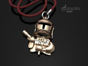 levo starways proper pendant - original jewelry keychain droid lego clone trooper lsw pendants 3d 3d print model - Mito3D
