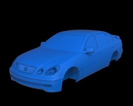 lexus gs 300 2000 stl gs300 vehículo coche vehiculo sedán pasatiempo bricolaje diy automotor 3d print model - Mito3D