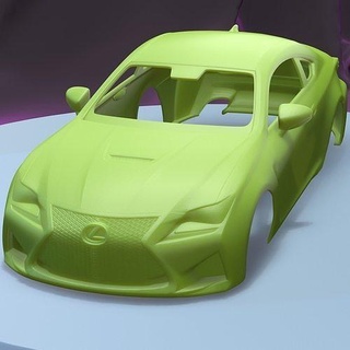 Lexus rc 2015 imprimível carro corpo fenda escalextrico Tamiya miniz controle 1 24 rastejante ninco Kyosho scx axial jogos brinquedos acessórios 3d print model - Mito3D