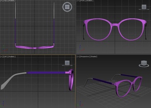 lgr karen impresión gafas sol gafas lente anteojos lentes ojo dom ojos cabeza visión vestir moda caracteres rayo especificaciones 3d print model - Mito3D