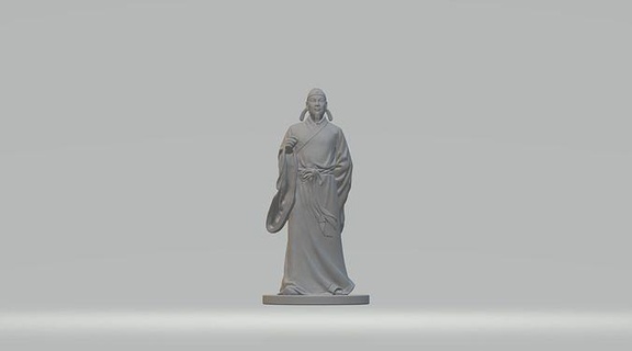 li bai uralt Literaten Dichter guo Wirtschaft Gelehrte asiatisch Chinesisch Herausforderung Charakter Miniaturen Figuren Kunst Skulpturen 3d print model - Mito3D