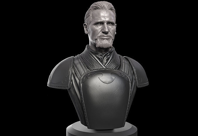 liam neeson ras al ghul büste rasalghul batman bruce wayne joker übermensch dc film statue miniaturen figuren superheld comic kunst skulpturen robert pattinson ben affleck schindler 3D print model - Mito3D