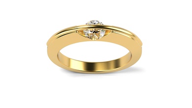 liberté de l'anneau bijoux l'engagement imprimable or joyau gem copie liberte ivre le diamant la danse les anneaux 3d print model - Mito3D