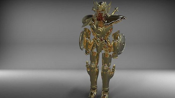 Balance armure 3d impression modèle Saint seiya d'or chevaliers or livre zodiaque cosplay cosplayeur cosplayeurs anime Jeux jouets 3d print model - Mito3D