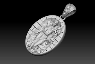 libra pendant zodiak jewelry 3d model horoscope jewel jewellery maiden necklace rhino sculpt pendants astrological sign silver zodiac ancient gems 3d print model - Mito3D