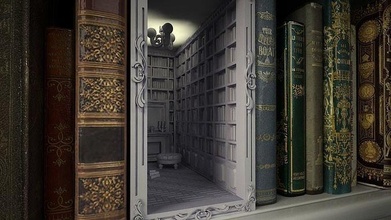biblioteca booknook 1 livro suporte fdm retro estúdio pré suportado bibliotecas casa acessórios 3d print model - Mito3D