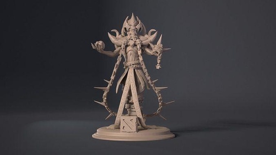 lich herói arte escultura dota personagem jogos presente pele popular brinquedos 3d print model - Mito3D