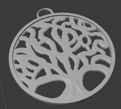 life tree necklace art design shape women 3dprint sculptures 3d print model - Mito3D