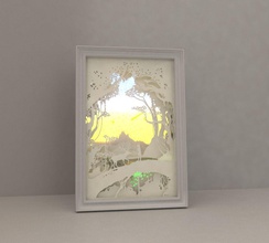 lumière boîte diy papier découpé boite shadowbox couper ombre diorama oeuvres 39 art éclairage artisanat main couches led loisir 3d print model - Mito3D