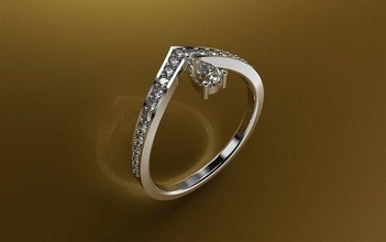 licht mode ring 3d schmuck 383 engagement anhänger luxus juwel diamant druckbar engagem halskette wertvoll gold silber cad schönheit ringe 3d print model - Mito3D