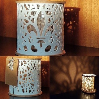ligero flor vela lámpara Encendiendo interior diseño soporte general decoración candelabro menaje 3dprint casa accesorios 3d print model - Mito3D