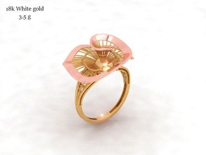 light golden ring jewelry gold jewellery 3d print printing printable prototyping prototype cast casting joaillerie imprimante bijou bijoux style rings 3d print model - Mito3D