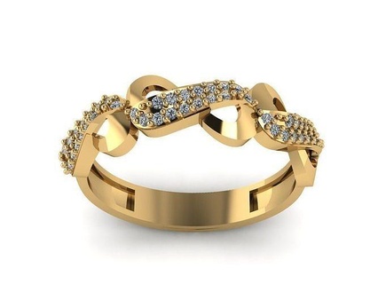 light gram ring-16 ring gold jewelry rings diamond printable silver jewellery jewel wedding engagement gem brilliant platinum sterling fashion beauty 3d print model - Mito3D