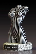 lumière vie statue art figure corps lego femelle zodiaque figurine géométrique calcul 3d print model - Mito3D
