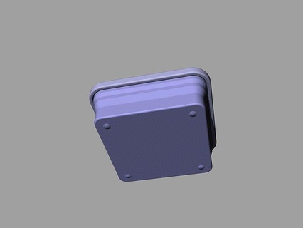 light purple folding silicone food box storag iron hobby diy kitchen dining house 3d print model - Mito3D