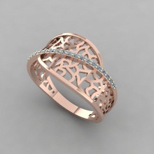 anillo de luz la joyería boda oro imprimible moda plata los anillos 3d print model - Mito3D