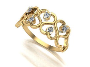Licht-ring Schmuck gold gem diamond Platin brillant Juwel ring Ohrringe Edelstein Halsketten Silber - Armband Ringe 3d print model - Mito3D