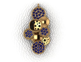 poids léger pendantes de la collection bijoux lumière pendents moderne or d'argent le diamant à mode pendentifs 3d print model - Mito3D