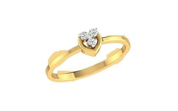luce peso squillare modello anelli solitario wt sterlina gioielleria oro delicato gemma argento brillante diamante platino nozze fidanzamento stampabile 3d print model - Mito3D