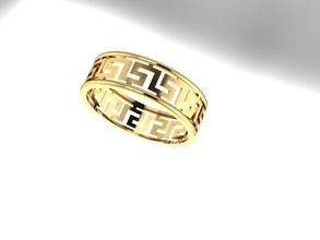 ligero peso anillo oro joyería Boda compromiso Moda 3d print model - Mito3D