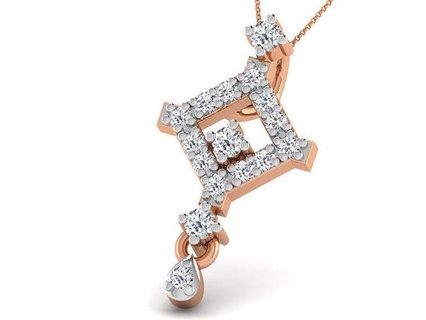 Licht wt Diamant Reize Anhänger 3dm Detail druckbar Juwel Silber Halskette Hochzeit Engagement Ultra Schmuck Gold 3d print model - Mito3D