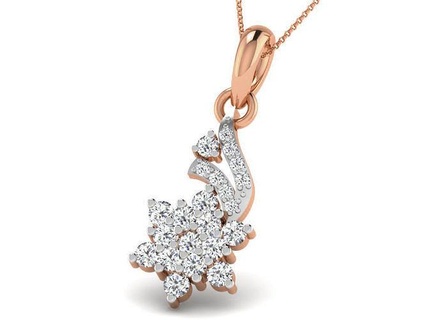 Licht wt Diamant Reize Anhänger 3dm Detail druckbar Juwel Silber Halskette Hochzeit Engagement Ultra Schmuck Gold 3d print model - Mito3D