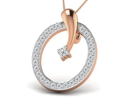 light wt diamond charms pendant 3dm render detail printable gem silver necklace wedding engagement ultra jewel jewellery gold jewelry pendants 3d print model - Mito3D