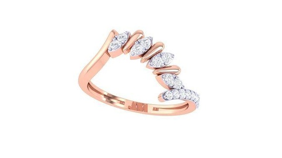 luce wt squillare 100 gioielleria stampabile diamante oro anelli nozze Fidanzamento gioiello peso minimalista magro delicato 3d print model - Mito3D