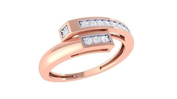 luz wt anel 6 jóias imprimível diamante ouro argolas Casamento noivado jóia joalheria peso minimalista fino delicado 3d print model - Mito3D