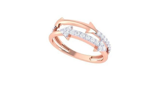 luce wt squillare 74 gioielleria stampabile diamante oro anelli nozze Fidanzamento gioiello peso minimalista magro delicato 3d print model - Mito3D