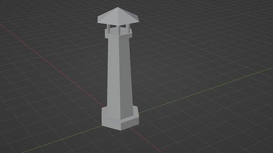 faro Arte torre ligero arquitectura casa 3d print model - Mito3D