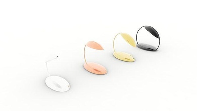 éclairage table lampe feuille vitré brillant entreprise réflexion maison meubles 3d print model - Mito3D