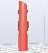 lightsaber rocket launcher starwars luke weapon toy games toys 3d print model - Mito3D