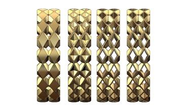 leve e de perfil baixo, o anel ornamentos anéis ouro printable jóias clássico moderno os padrões padrão a moda beleza design prata brilhantes geométricas ornamento lowprofile luxo 3d print model - Mito3D