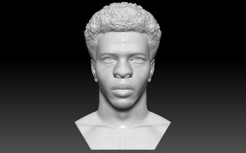 Baby Büste 3d Drucken nas Dababy eilish hart Wayne Pop Rauch Tupac Kanye Westen Jay Biggie eminem Travis Scott Rapper Kunst Skulpturen 3d print model - Mito3D