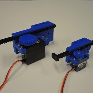 lineal servo actuadores bricolaje diy solenoide linealservo caja cambios pasatiempo máquina mecánico mecanismo reducción casa aire libre 3d print model - Mito3D