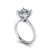 kutsal dao Solitaire elmas yüzük mücevher nişan düğün gümüş takı altın angagem moda sterlin kolye güzellik küpe yüzükler 3d print model - Mito3D