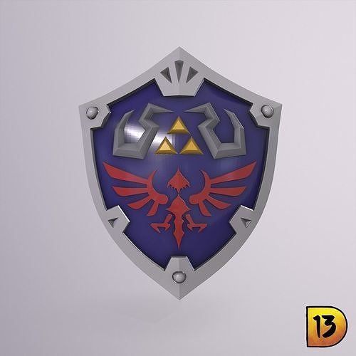 enlace hylian proteger botw zelda aliento salvaje nintendo Figura acción juego juegos juguetes cosplay disfraz armadura protector brazo accesorios totk 3D print model - Mito3D