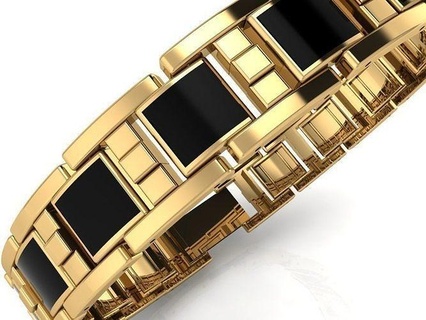 collegamento stile braccialetto 0518 squillare oro diamante spianare gioielleria argento produzione moda design Fidanzamento gemma stampabile sterlina cubano orecchino collana pendente anelli braccialetti 3d print model - Mito3D