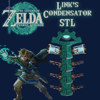 link ultrahand energy cell capacitor zelda tears kingdom nintendo game games character video sword cosplay belt accessories props diy 3dprint print miniatures tank body toys 3d print model - Mito3D