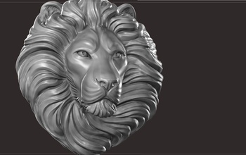 león bas alivio animales cabeza escultura arte 3d impresión cnc molienda decoración esculturas casa 3d print model - Mito3D
