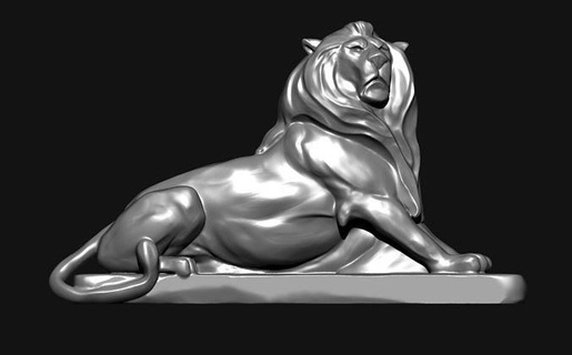 leão belfort bas relief relevo alívio estátua animal selvagem gato mamífero 3dprinting impressão 3d escultura bartholdi tigre liondebelfort arte esculturas 3d print model - Mito3D