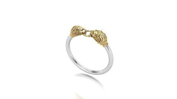 Leone braccialetto gioielleria oro argento diamante arte braccialetti 3d print model - Mito3D