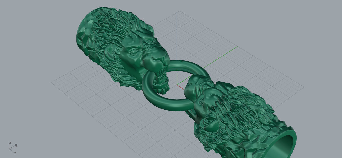 lion bracelet collier bijoux le pendentif or d'argent 3d sale3dfails rhino d'origine tigre panther à la mode animal des colliers 3D print model - Mito3D
