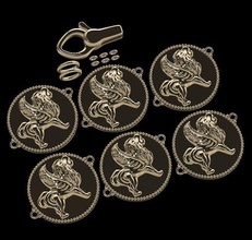 león de la pulsera joyería joya imprimible oro boda art diseño hombre mujer shayeste lujo animal plata impresión rhino sterling moda las pulseras 3d print model - Mito3D