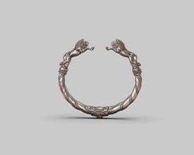 leone braccialetto oro arte argento stampabile lusso gioielleria prezioso gioiello sterlina moda platino uomo leoni leon design splendente braccialetti 3d print model - Mito3D