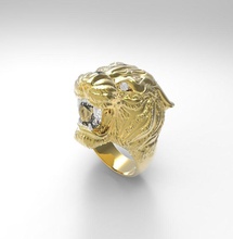lion carrera ring jewelry porsche cayenne cayene turbo paprica germany spice rings 3d print model - Mito3D