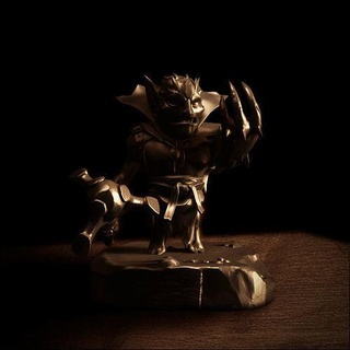 lion chibi - dota 2 3d print collection sculpture hero cute figurines decor decoration tabletop 3dprint style art warcraft animation game wow miniatures support sculptures 3d print model - Mito3D